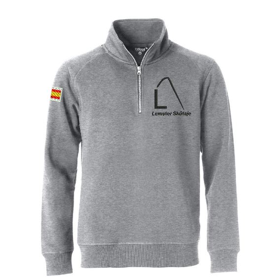 Sweater met halve rits unisex keuze uit 3 kleuren