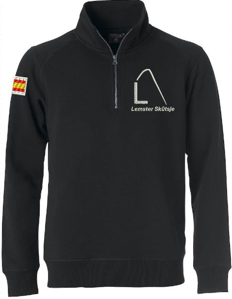 Sweater met halve rits unisex keuze uit 3 kleuren - Afbeelding 3