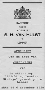 Geschiedenis van de stichting